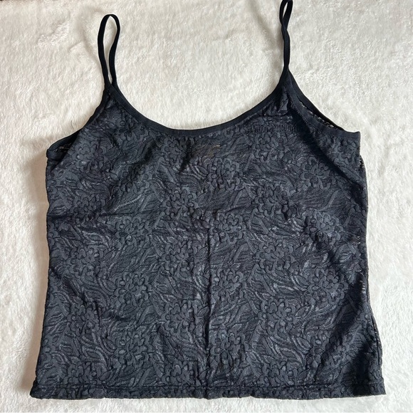 Harley-Davidson Tops - Harley-Davidson Women’s Black Lace Spaghetti Strap Floral Camisole Size Large